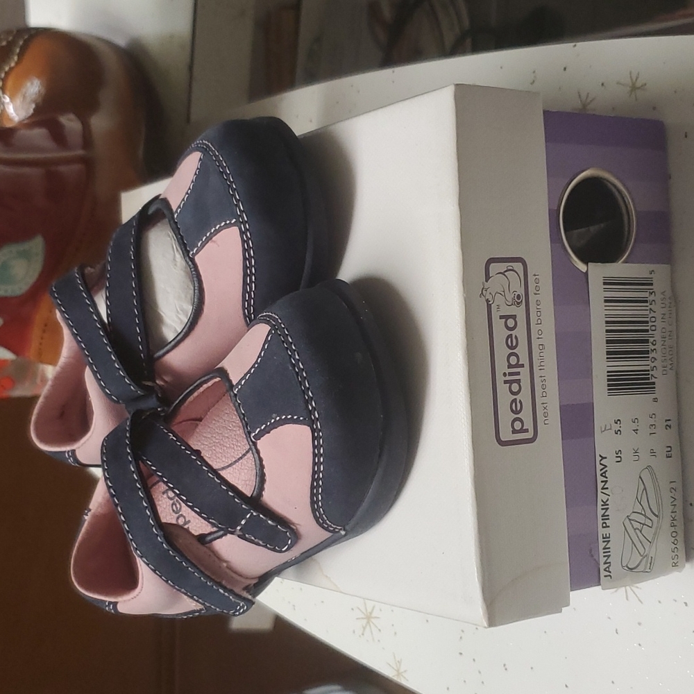 Pediped flex Janine pink/navy 5.5 eu21